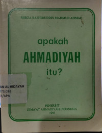 Image of Apakah Ahmadiyah Itu ?